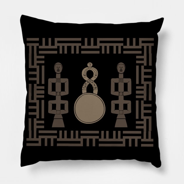 African tribal art patterns Pillow by omitay