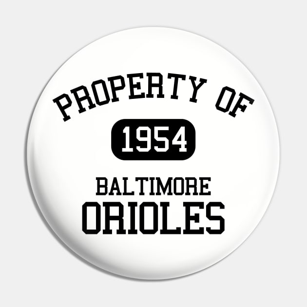 Property of Baltimore Orioles Pin by Funnyteesforme