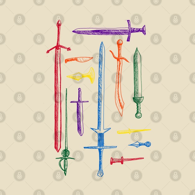 Pride Swords by themanyartsofknight