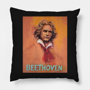 Beethoven Gold - Portrait of the composer by David Adickes Pillow