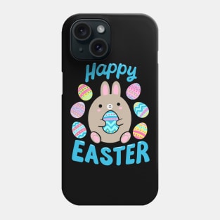 Happy Easter cute Easter bunny holding an egg Phone Case