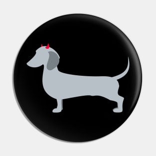 Dachshund Devil Pin