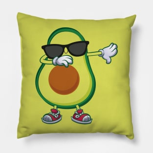 Dabbing Avocado Plant Green Ketosis Day Dance T-shirt Pillow