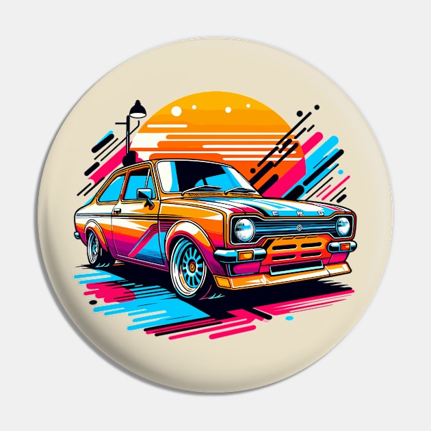 Ford Escort Pin by Vehicles-Art