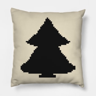 Christmas tree pixel art Pillow