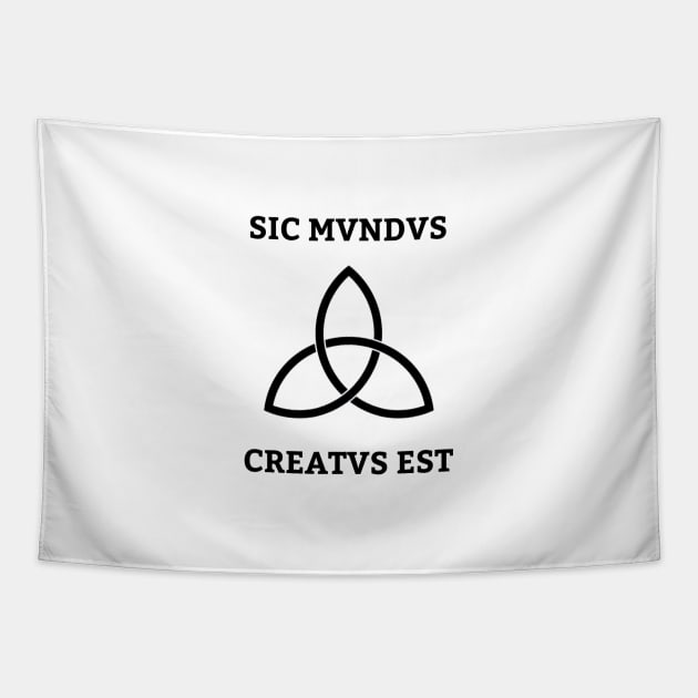 SIC MVNDVS CREATVS EST DARK NETFLIX Tapestry by camilovelove