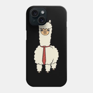 Alpaka mit Krawatte Phone Case