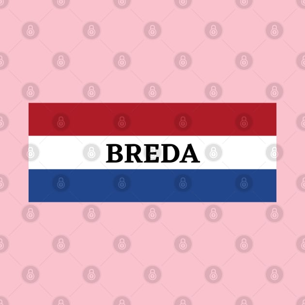 Breda City in Netherlands Flag by aybe7elf