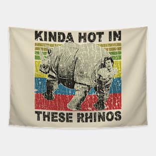 RETRO STYLE - ACE RHINOS - KINDA HOT IN THESE RHINOS BLACK Tapestry