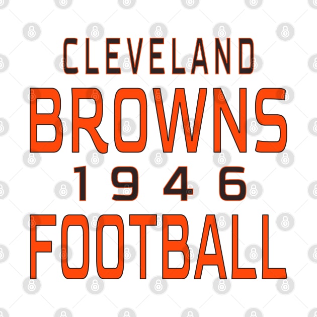 Cleveland Browns 1946 Football Classic by Medo Creations