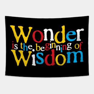 Smart Quote: Wonder is the Beginning of Wisdom Tapestry