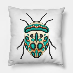 Picasso bug cartoon illustration Pillow