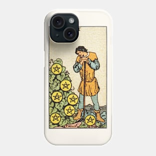 SEVEN OF PENTACLES Phone Case