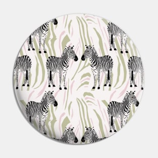 Zebra pattern Pin