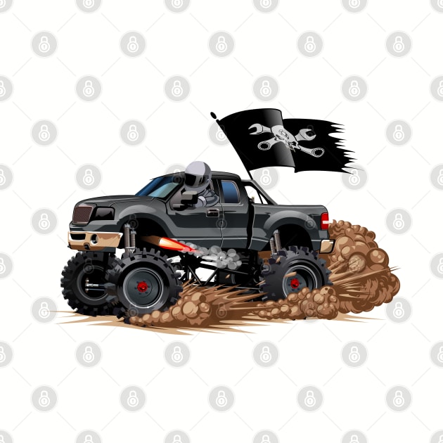 Cartoon Monster Truck by Mechanik