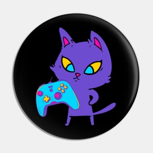 gamer cat Pin