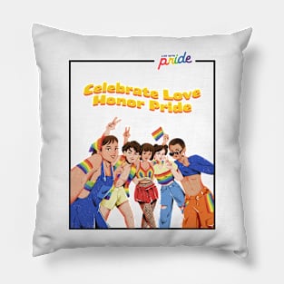 Celebrate Love, Honor Pride Pillow