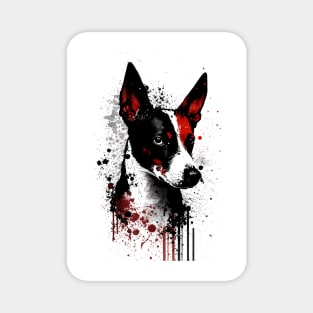 Basenji Dog Portrait Magnet