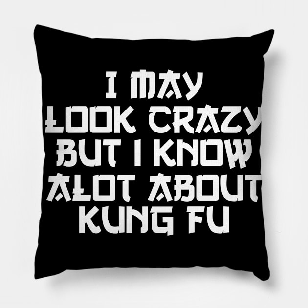 i know alot about kung fu Pillow by Jabinga