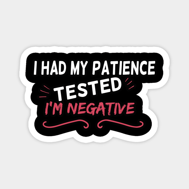 I had my patience tested I'm Negative, Cutting Machines like Silhouette Cameo and Cricut Magnet by Yassine BL