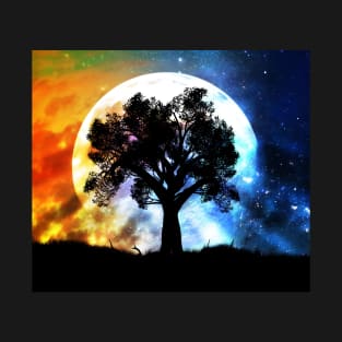 Full moon and tree T-Shirt