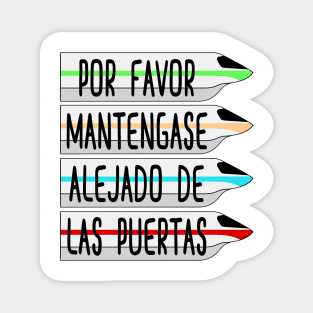 Por Favor Mantegase Alejado De Las Puertas Magnet