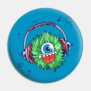 Hairy Monster Pin