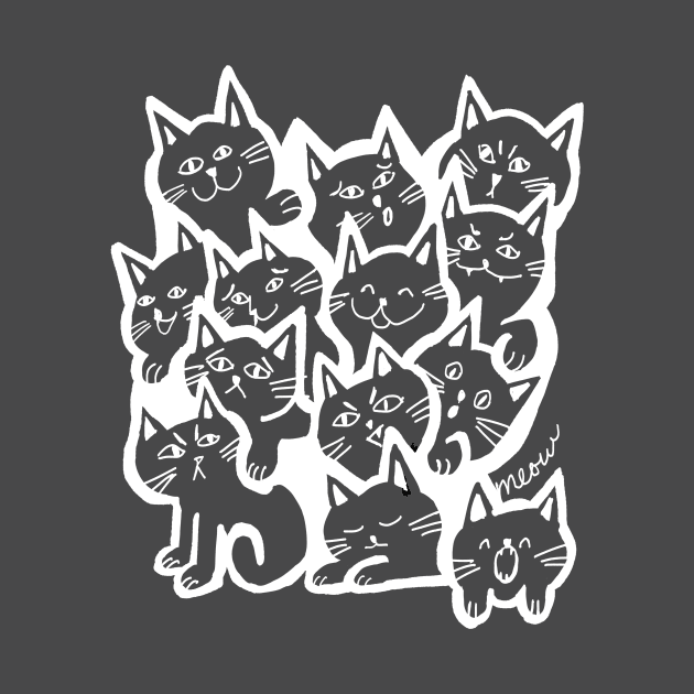 Many Cats by adq