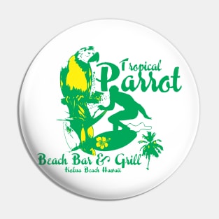 tropical parot summer Pin