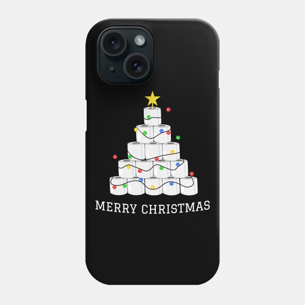 Toilet Paper Christmas Tree Funny Christmas 2020 Phone Case by patcave