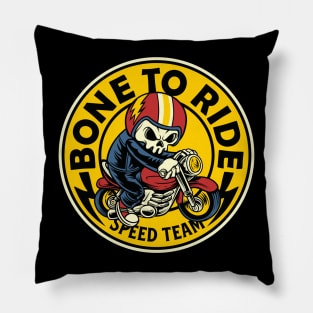 Skeleton rider Pillow