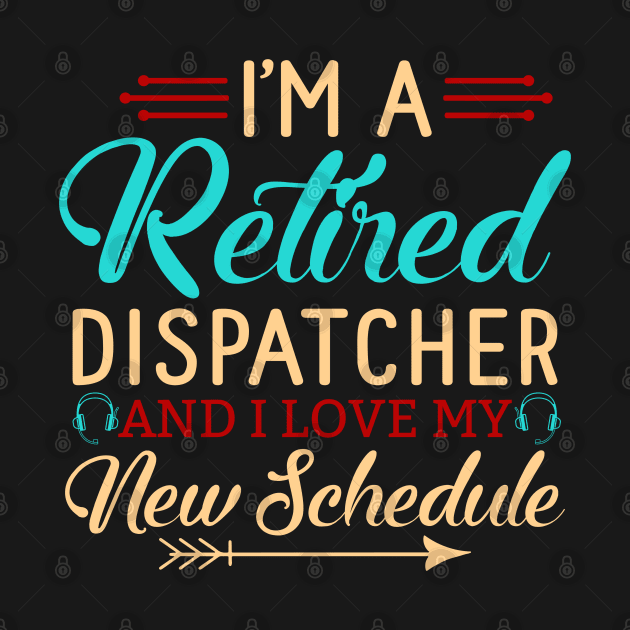 Retired Dispatcher Tshirt Thin Gold Line 911 Police First Responder by Shirts by Jamie