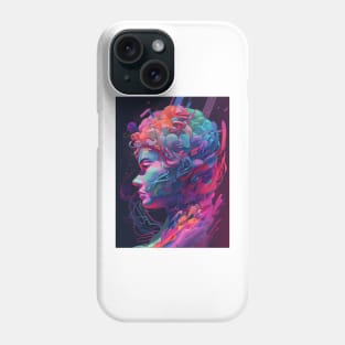 colorful aesthetic face Phone Case