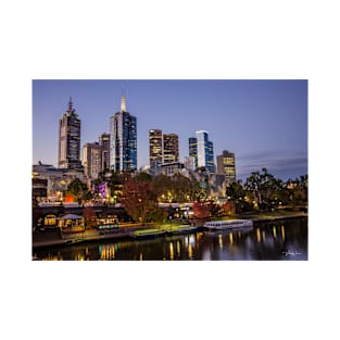 Melbourne from Princess Bridge, Victoria, Australia. T-Shirt