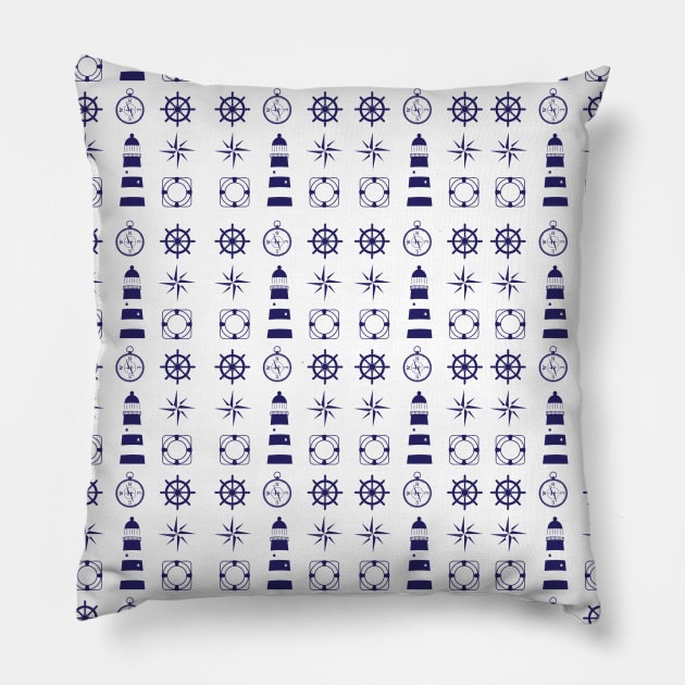 Iconos Marinos Pillow by ladinoariel