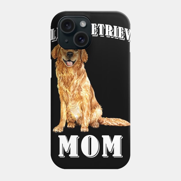 Golden Retriever Mom Mommy Funny Phone Case by Marcell Autry