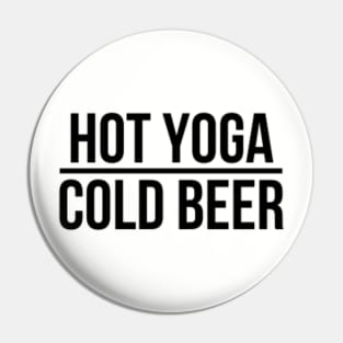 Hot Yoga Cold Beer Pin