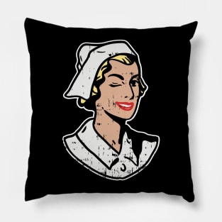 Retro Vintage Nurse Pillow