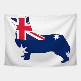 Swedish Vallhund Australia Flag Filled Tapestry