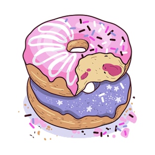 two beautiful colorful donuts T-Shirt