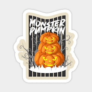 Monster Pumpkin Magnet