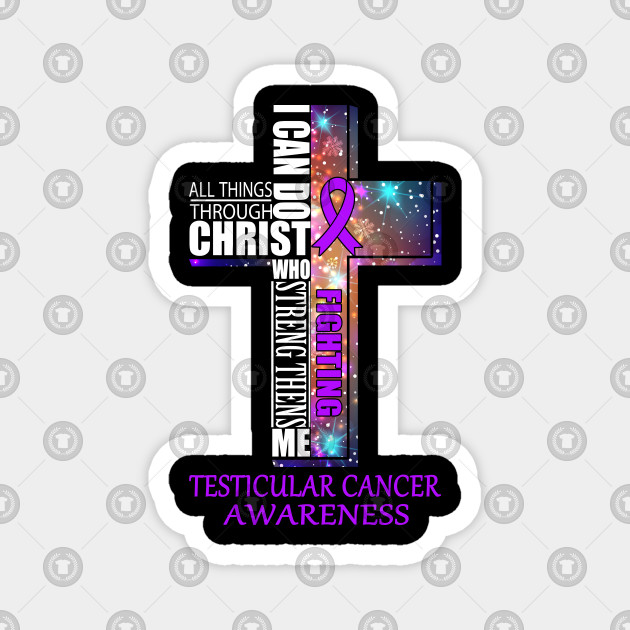 TESTICULAR CANCER AWARENESS MAGNET NEW IN PACKAGE