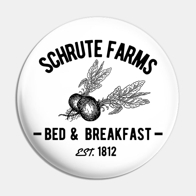 Schrute Farms - Bed and Breakfast Parody Pin by HappyGiftArt