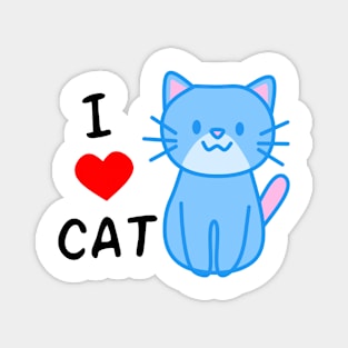 I love cat #Cat_Lover Magnet