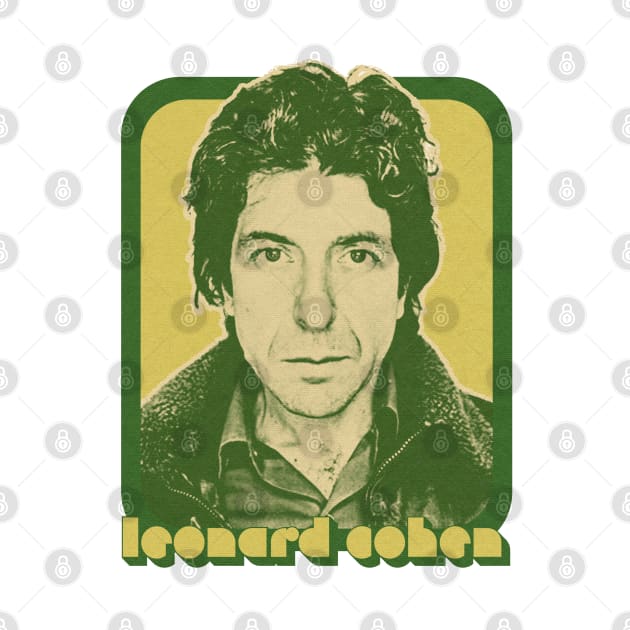 Leonard Cohen / Retro Style Fan Aesthetic Design by DankFutura