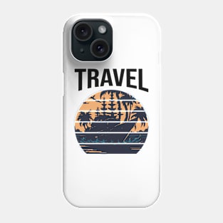 travel retro sunset design Phone Case