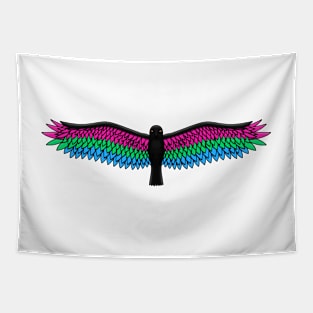 Fly With Pride, Raven Series - Polysexual Tapestry