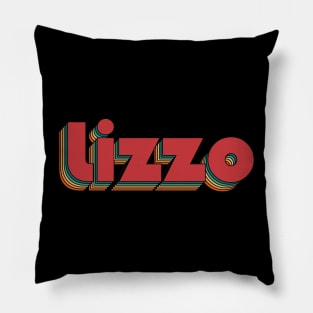 Lizzo - Retro Rainbow Typography Style 70s Pillow