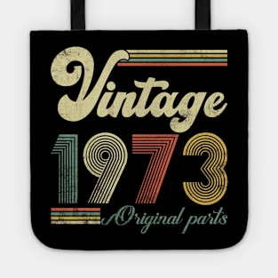 Vintage 1973 51st Birthday Gift Men Women 51 Years Old Tote