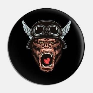 Angry Gorilla Pin